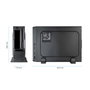 Tooq Boîtier PC TQC-3007U3C-B Noir Micro-ATX Mini-ITX avec Alimentation 500W USB 3.0