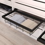 Emuca Kit de panier et cadre coulissant à fermeture souple pour armoire, réglable, module 600mm, Noir texturé