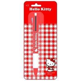 Safta Stylo à bille rétractable Hello Kitty 4 couleurs 8x19cm