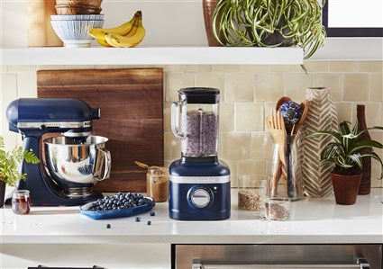 Kitchenaid 5KSB4026 EIB Batteur sur socle Artisan K400, 1.4L, 3 programmes, fonction Pulse, nettoyage automatique, bleu