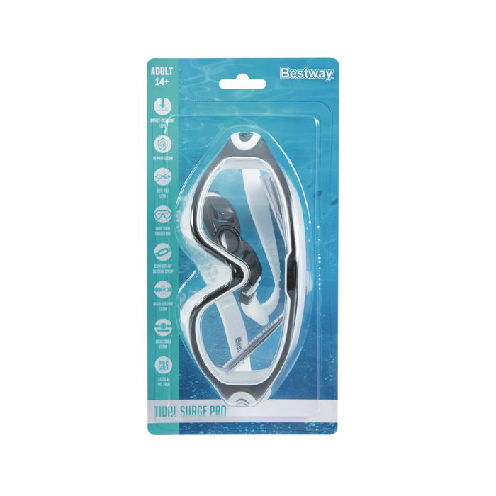 Bestway 21194 Masque de Plongée en Silicone Antivapeur, Assorti de Couleurs, pour 14 Ans et Plus, Plage et Piscine Bestway 21194 Masque de Plongée en Silicone Antivapeur, Assorti de Couleurs, pour 14 Ans et Plus, Plage et Piscine