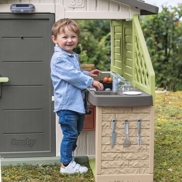 Smoby Cuisine de jeu S.Life avec 17 accessoires en plastique