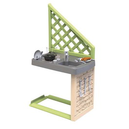 Smoby Cuisine Jouet avec 17 Accessoires en Plastique pour Enfants dès 36 Mois - Langue Produit: Cingalais