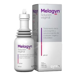 Gynea Melagyn Melagyn Solution Vaginale 100ml - Traitement Vulvovaginite Cervicovaginite