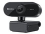 Sandberg Webcam USB Flex - Microphone intégré - Résolution Full HD 1080P - Installation sans pilote - Pour visioconférences et appels vidéo