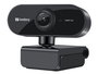 Sandberg Webcam USB Flex - Microphone intégré - Résolution Full HD 1080P - Installation sans pilote - Pour visioconférences et appels vidéo