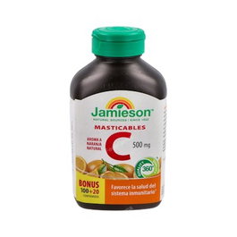 JAMIESON Vitamine C 500mg goût orange 100 comprimés à mâcher