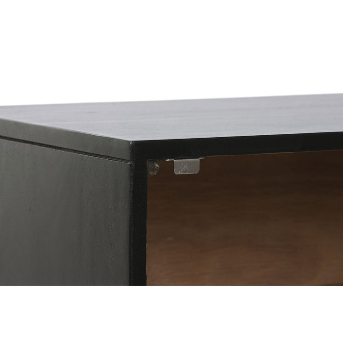 Table de Nuit Home ESPRIT Noir Doré 50 x 40 x 50 cm Table de Nuit Home ESPRIT Noir Doré 50 x 40 x 50 cm