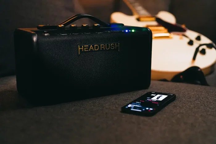 Headrush FRFR-GO Amplificateur Mini 30W avec Bluetooth, Rechargeable pour Guitare/Basse