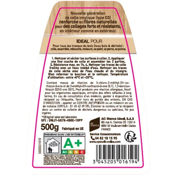 Cyanolit Colle à bois 125 g