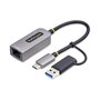 Câble USB Startech U2GA-USB-C-ETHERNET Gris
