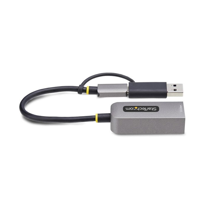 StarTech.com U2GA-USB-C-ETHERNET Adaptateur USB-C vers Ethernet RJ45 2.5 GbE avec adaptateur USB-A