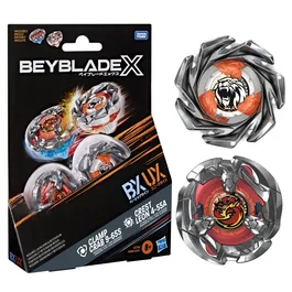 Beyblade X Dual Pack Clamp Crab 9-65S BX et Crest Leon 4-55A UX