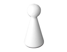 Innspiro Lot de 2 pions en polystyrène expansé 15cm