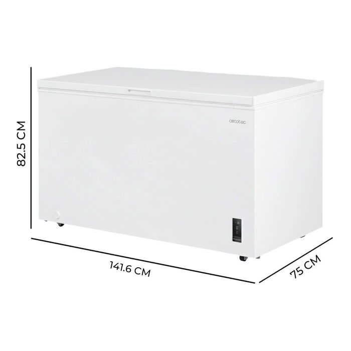 Congélateur Cecotec Bolero CoolMarket Chest 418P 418 L Blanc D