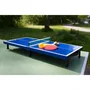 SCHILDKRÖT Mini-table de ping-pong 68x33 cm pliable avec 2 raquettes PVC, balle ABS et filet - Set jeu de table