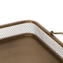 BigBuy Home Plateau apéritif Doré Fer 40 x 40 x 10 cm