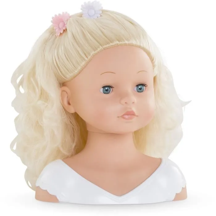 Corolle Tête à Coiffer - Poupée de Coiffure avec 10 Accessoires, Cheveux Implantés Régulièrement, Vinyle Parfumé Vanille - Jeu de Création pour Enfant dès 3 ans