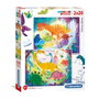 Clementoni Set Duo Supercolor Drôles de dinos - 2 x 20 pièces