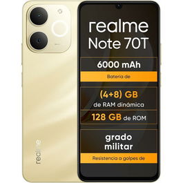 Smartphone Realme NOTE 70T 4 GB RAM 128 GB 6,74" Unisoc Doré