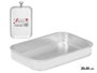 KINVARA RUSTIDERA ALUMINIO 30X20CM Plata