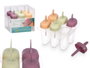 Leknes Lot de 6 Polos Assortis Couleurs 11x10x10 cm Plastique (Set de 12)