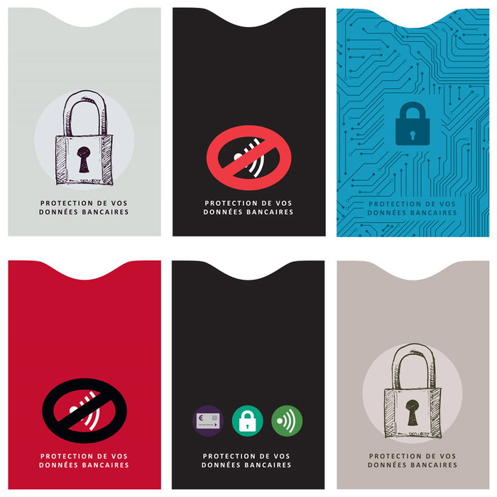 Be Mix Housse anti-piratage RFID pour cartes en plastique Be Mix Housse anti-piratage RFID pour cartes en plastique