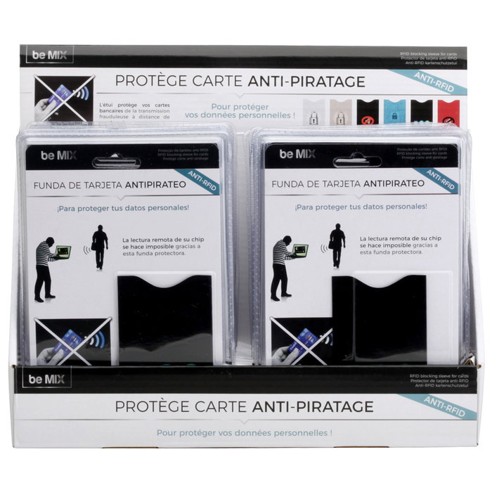 Be Mix Housse anti-piratage RFID pour cartes en plastique Be Mix Housse anti-piratage RFID pour cartes en plastique