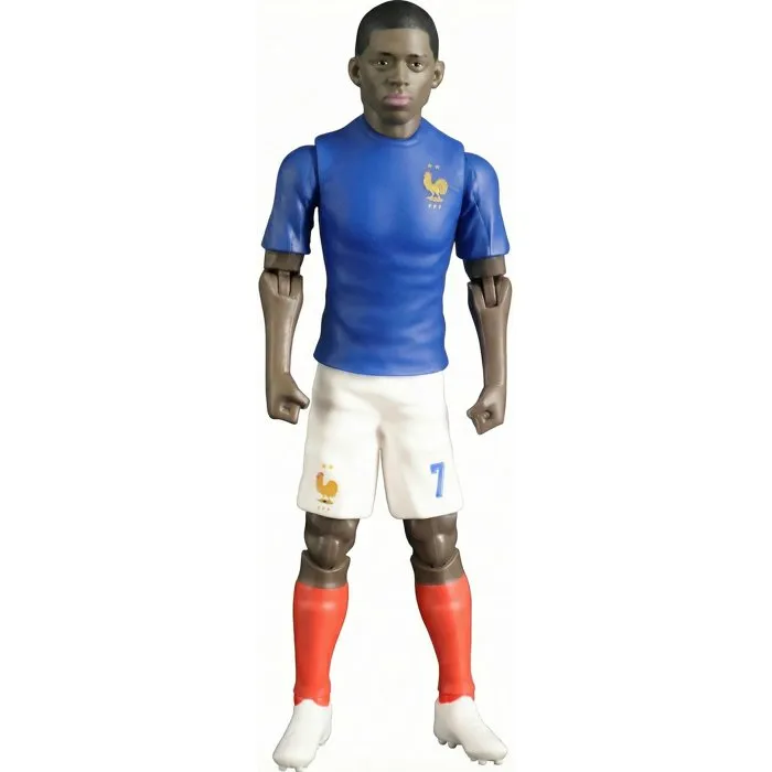 Megableu - Figurine articulée Dembélé numéro 7 de l'Équipe de France - Football - 20 cm - Figurine action