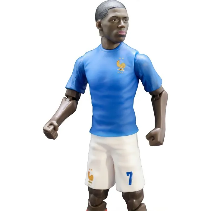 Megableu - Figurine articulée Dembélé numéro 7 de l'Équipe de France - Football - 20 cm - Figurine action