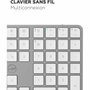 Mobility Lab KMP2000W Clavier sans fil AZERTY Blanc