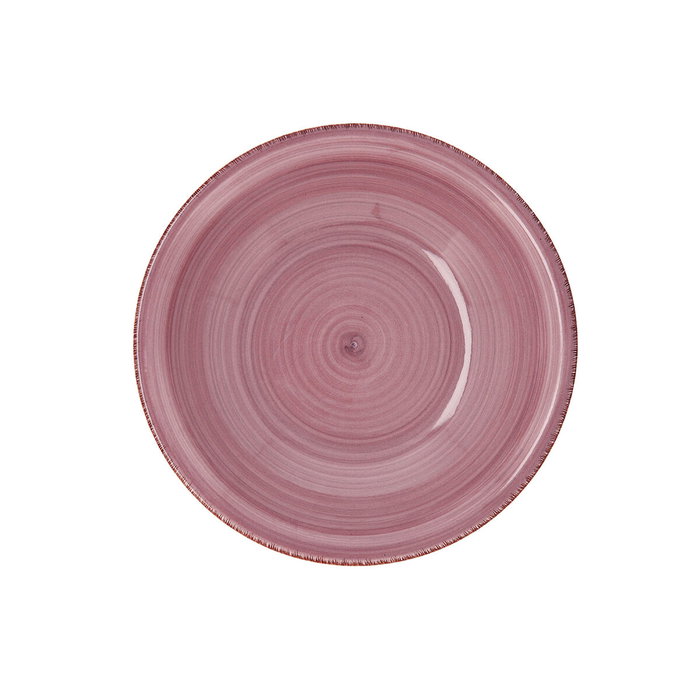 Quid Assiette creuse Peoni Céramique Rose Ø 21,5 cm (Lot de 12)