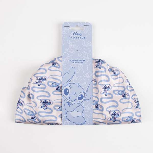 Cerdá - Bonnet de douche Stitch (Lila & Blanc) pour enfants 3 ans et plus - 27 x 27 x 1 cm