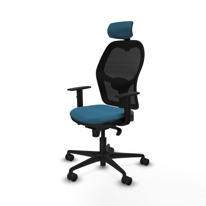 Chaise de Bureau Piqueras y Crespo 1D036N2 Noir Vert pétrole