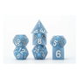 FanRoll Pack de 7 dés Sharp Edge Silicone Glacial Debris