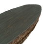 BigBuy Home Centre de Table Marron Vert Bois Fibre naturelle 98 x 14 x 16 cm