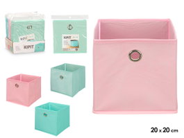 KIPIT Lot de 24 Boîtes Organisatrices Pliables 20x20x20cm - Assortiment de Couleurs