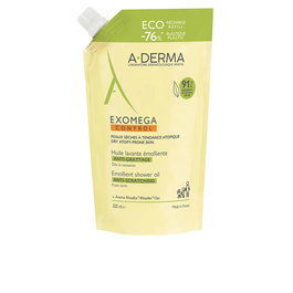A-Derma EXOMEGA CONTROL Huile Nettoyante Éco-Recharge 500 ml pour Peaux Sèches et Sensibles