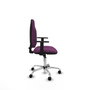 PIQUERAS Y CRESPO Chaise de bureau Algarra, Similicuir Violet, Accoudoirs 1D