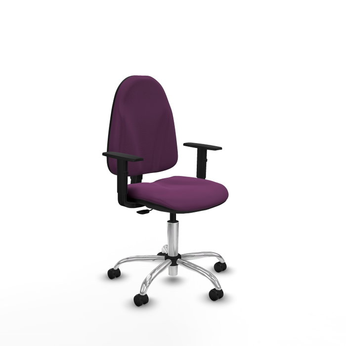 PIQUERAS Y CRESPO Chaise de bureau Algarra, Similicuir Violet, Accoudoirs 1D PIQUERAS Y CRESPO Chaise de bureau Algarra, Similicuir Violet, Accoudoirs 1D
