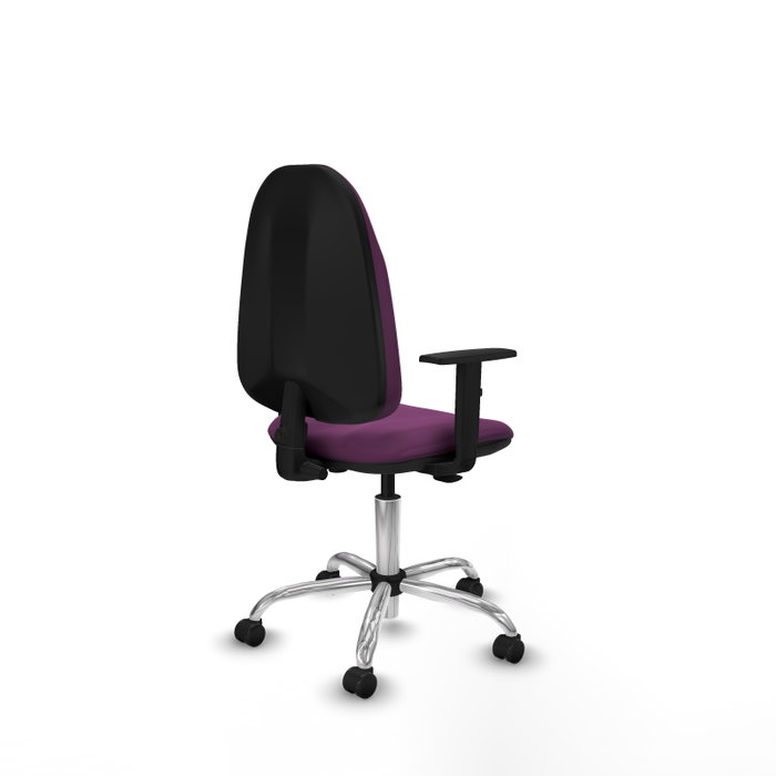 PIQUERAS Y CRESPO Chaise de bureau Algarra, Similicuir Violet, Accoudoirs 1D PIQUERAS Y CRESPO Chaise de bureau Algarra, Similicuir Violet, Accoudoirs 1D