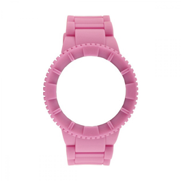 Watxandco Bracelet en silicone rose 43mm