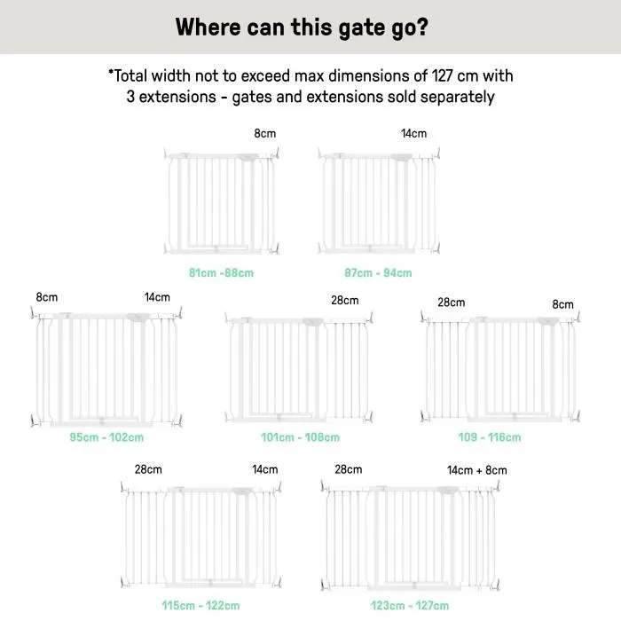 Ingenuity Extension de 14 cm pour Barrière de Sécurité Doorway Series Easy Install - Barrière pour Porte et Escalier pour Bébé et Animaux