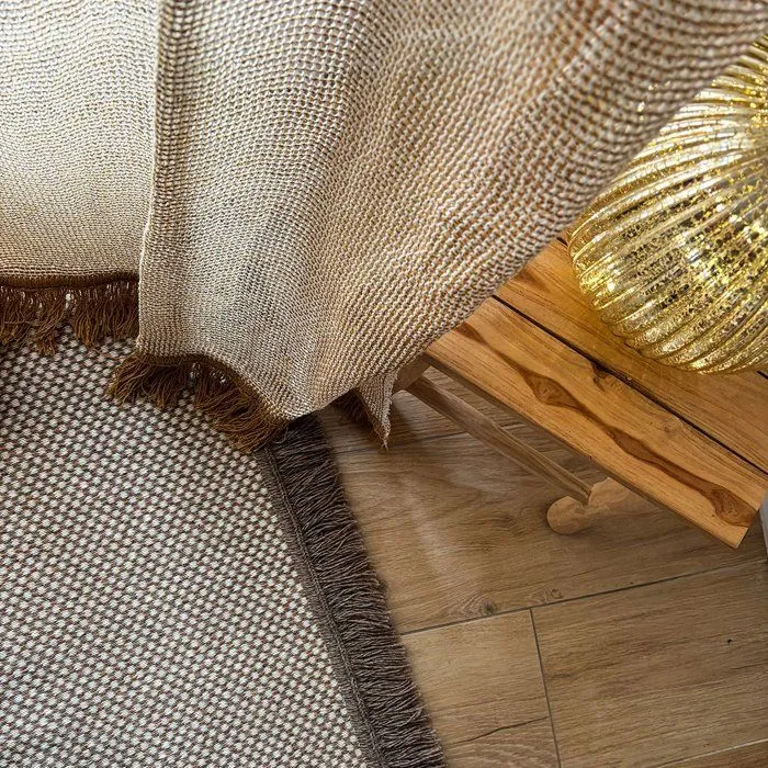 Toison D'Or Rideau Portière Ocre & Ecru 140 x 240