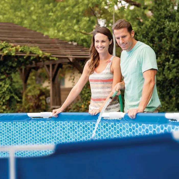 Intex Kit Piscine Hors Sol Tubulaire Metal Frame ronde 305x76 cm Ronde avec Épurateur à Cartouche 28202ND