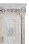GINER Y COLOMER - Armadio 2 portes en bois de manguier vieilli blanc, style sophistiqué - 203x120x50 cm