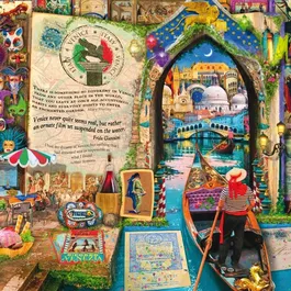Schmidt Spiele - Puzzle Souvenirs de Venise - 1000 Pièces - Paysage Magnifique - À Partir de 12 Ans