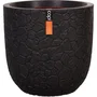 CAPI EUROPE - Pot boule Clay NL - 35 x 34 cm - En terre cuite - Noir