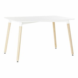 Table de Salle à Manger DKD Home Decor Blanc Bouleau Bois MDF 120 x 80 x 74 cm