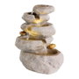 Lumineo Fontaine en poliresine pour intérieur et extérieur, 18 x 23 x 35 cm, gris, pierre